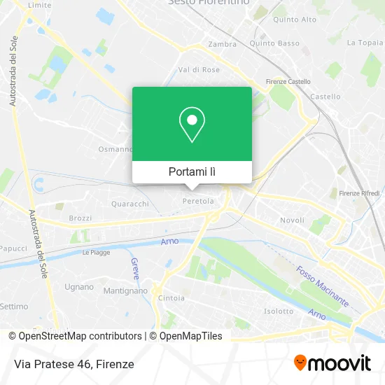 Mappa Via Pratese  46