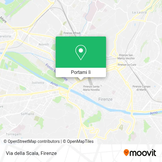 Mappa Via della Scala