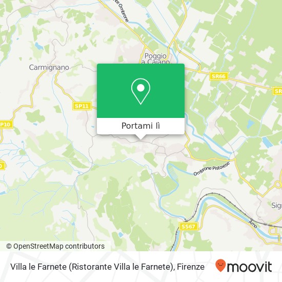 Mappa Villa le Farnete