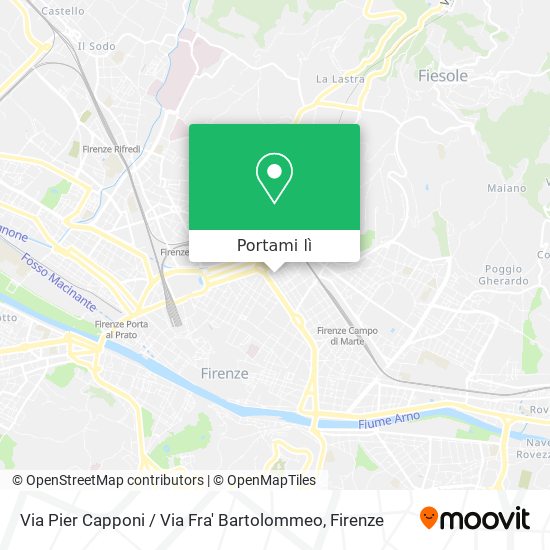Mappa Via Pier Capponi / Via Fra' Bartolommeo