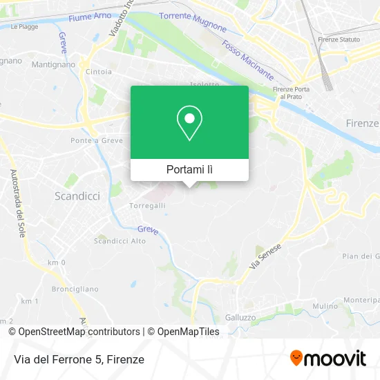 Mappa Via del Ferrone  5