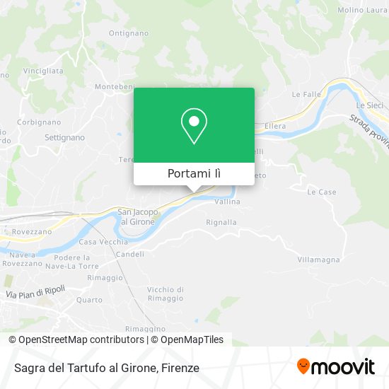 Mappa Sagra del Tartufo al Girone