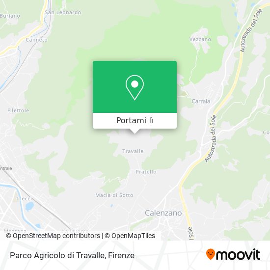 Mappa Parco Agricolo di Travalle