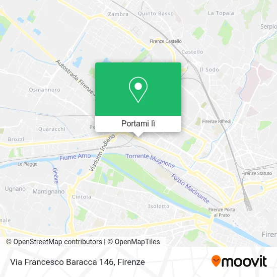Mappa Via Francesco Baracca  146