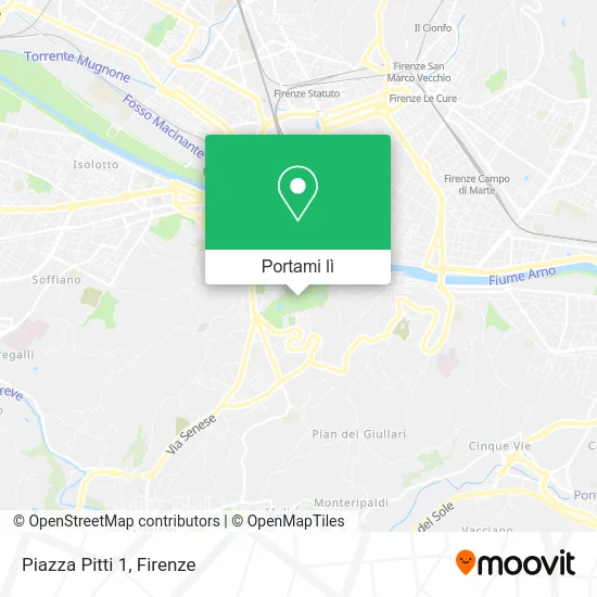 Mappa Piazza Pitti  1