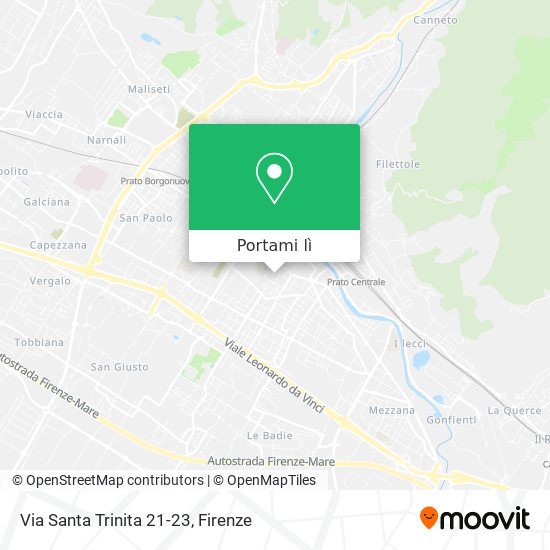 Mappa Via Santa Trinita 21-23