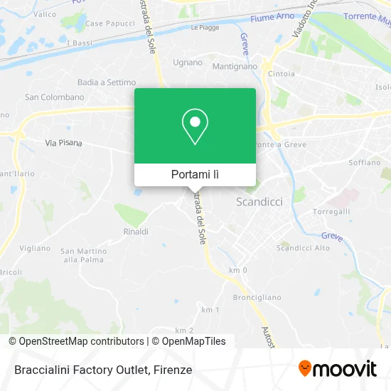 Mappa Braccialini Factory Outlet