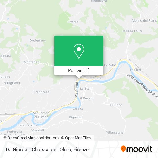 Mappa Da Giorda il Chiosco dell'Olmo