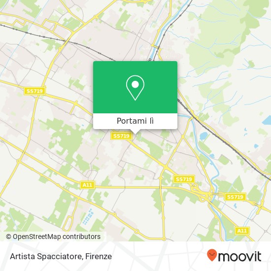 Mappa Artista Spacciatore, Via Giuseppe Valentini, 102 59100 Prato