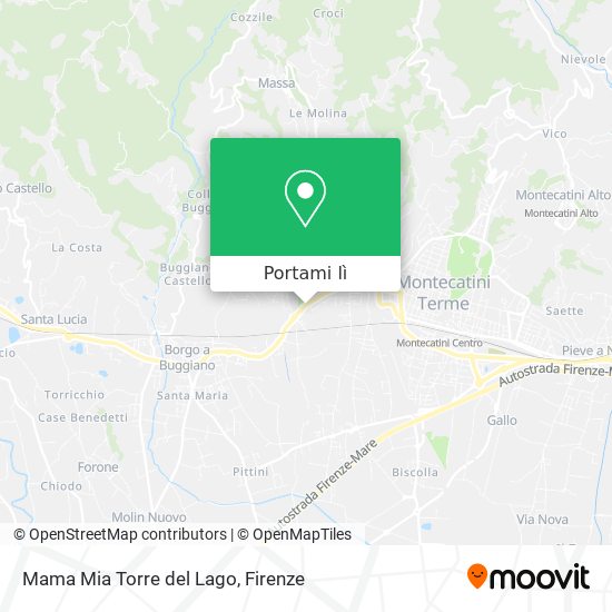 Mappa Mama Mia Torre del Lago