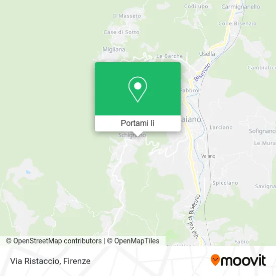 Mappa Via Ristaccio