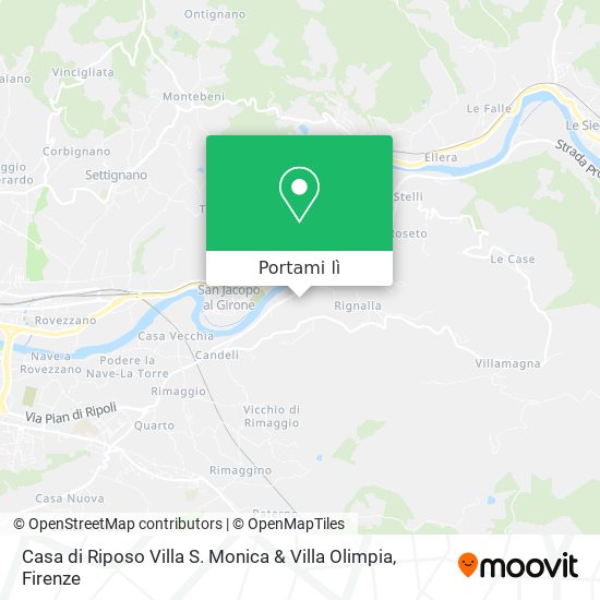 Mappa Casa di Riposo Villa S. Monica & Villa Olimpia