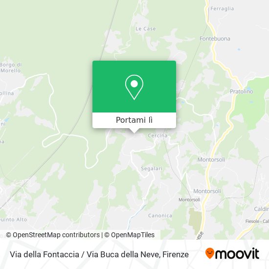 Mappa Via della Fontaccia / Via Buca della Neve