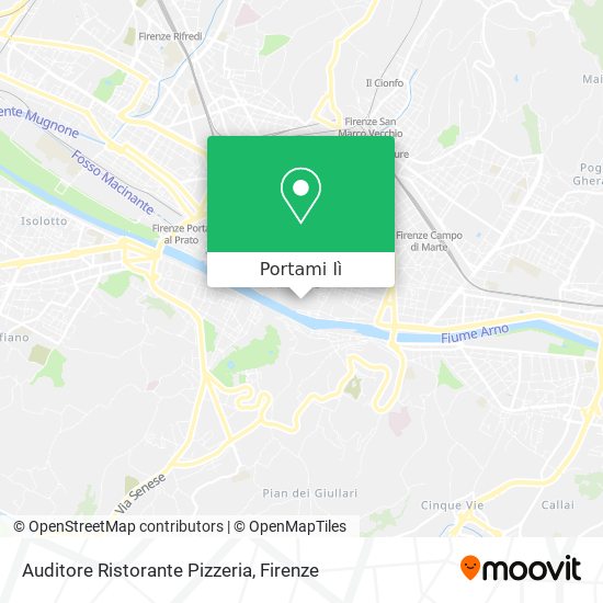 Mappa Auditore Ristorante Pizzeria