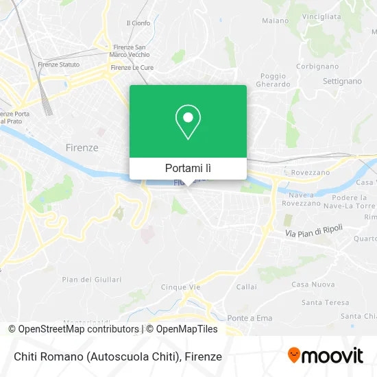 Mappa Chiti Romano (Autoscuola Chiti)