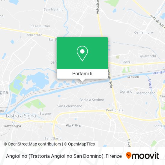 Mappa Angiolino (Trattoria Angiolino San Donnino)