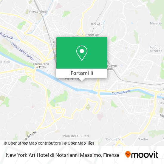 Mappa New York Art Hotel di Notarianni Massimo