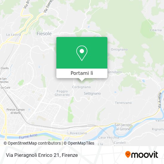 Mappa Via Pieragnoli Enrico 21