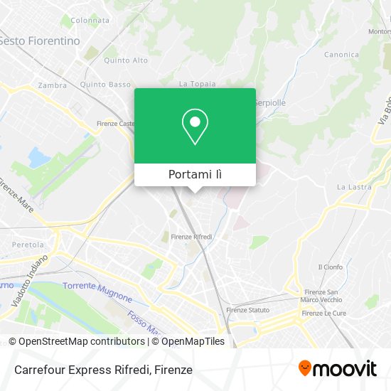 Mappa Carrefour Express Rifredi