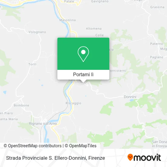 Mappa Strada Provinciale S. Ellero-Donnini