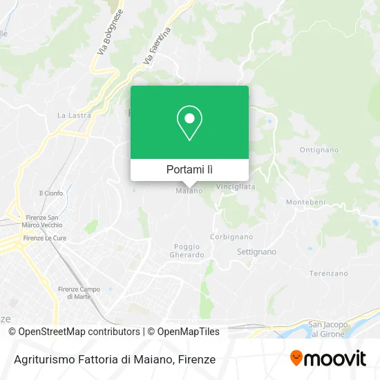 Mappa Agriturismo Fattoria di Maiano