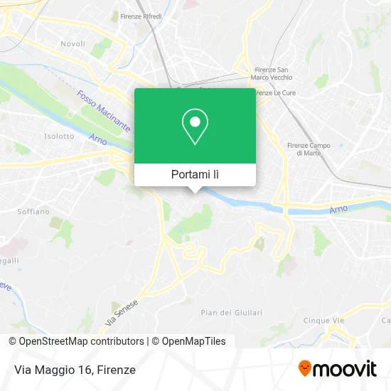 Mappa Via Maggio  16