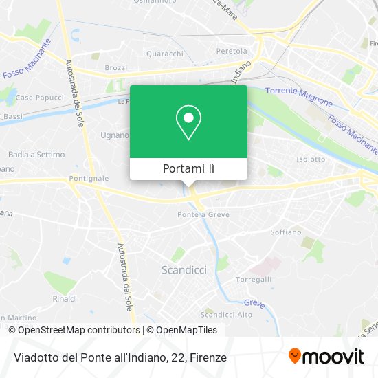 Mappa Viadotto del Ponte all'Indiano, 22