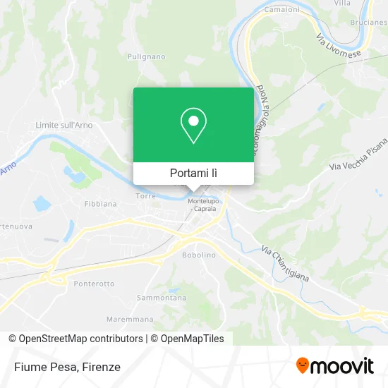 Mappa Fiume Pesa