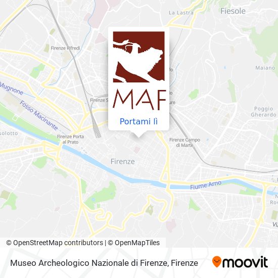 Mappa Museo Archeologico Nazionale di Firenze