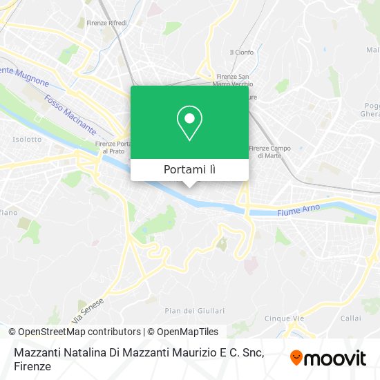 Mappa Mazzanti Natalina Di Mazzanti Maurizio E C. Snc