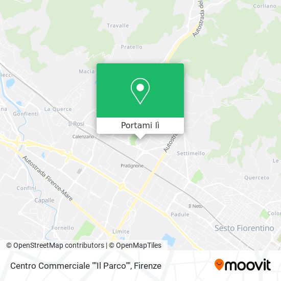 Mappa Centro Commerciale ""Il Parco""