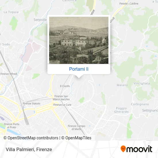 Mappa Villa Palmieri