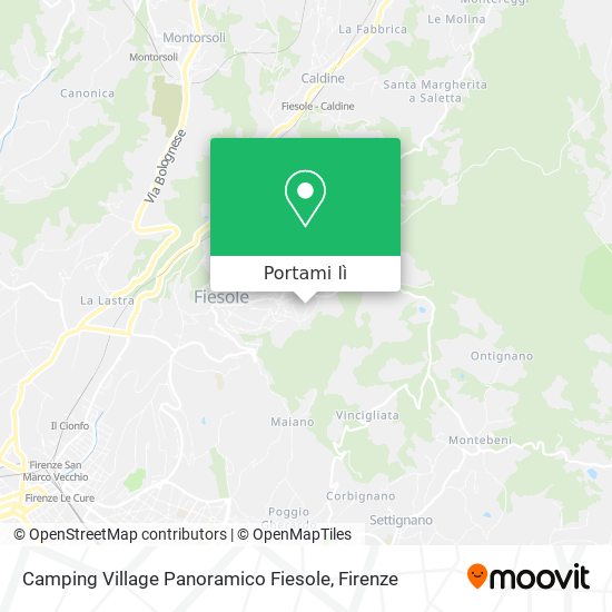 Mappa Camping Village Panoramico Fiesole