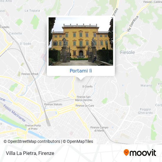 Mappa Villa La Pietra