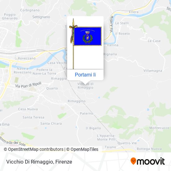 Mappa Vicchio Di Rimaggio