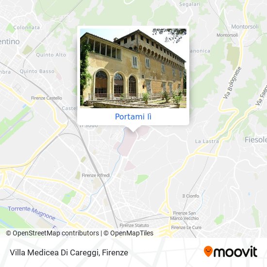 Mappa Villa Medicea Di Careggi