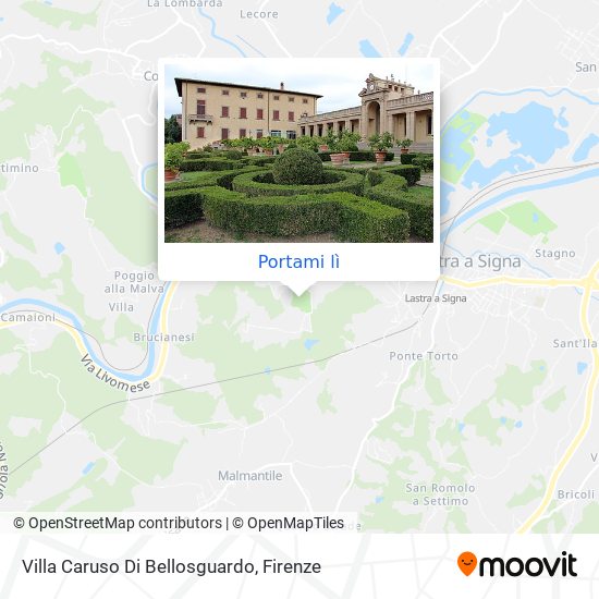 Mappa Villa Caruso Di Bellosguardo