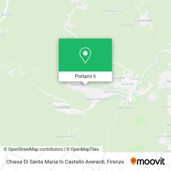 Mappa Chiesa Di Santa Maria In Castello Averardi