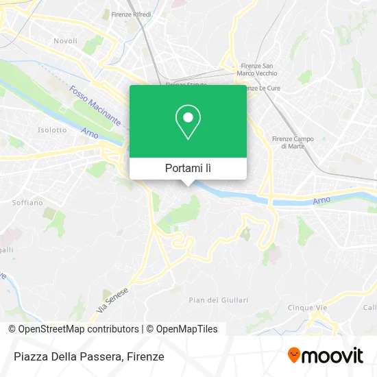 Mappa Piazza Della Passera