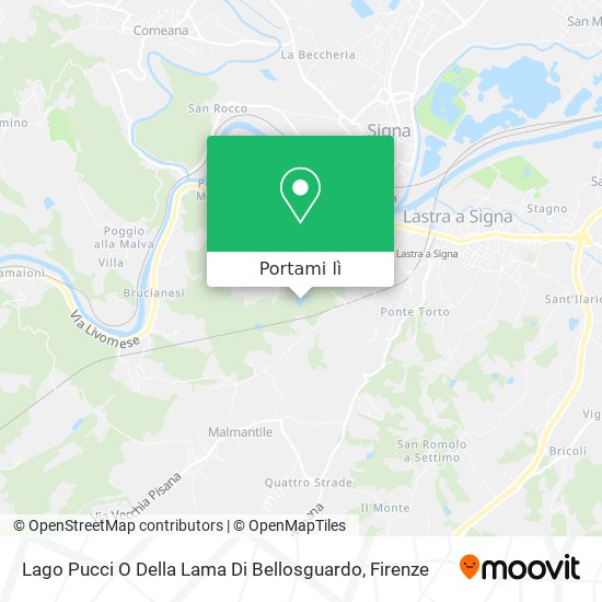 Mappa Lago Pucci O Della Lama Di Bellosguardo