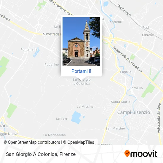 Mappa San Giorgio A Colonica