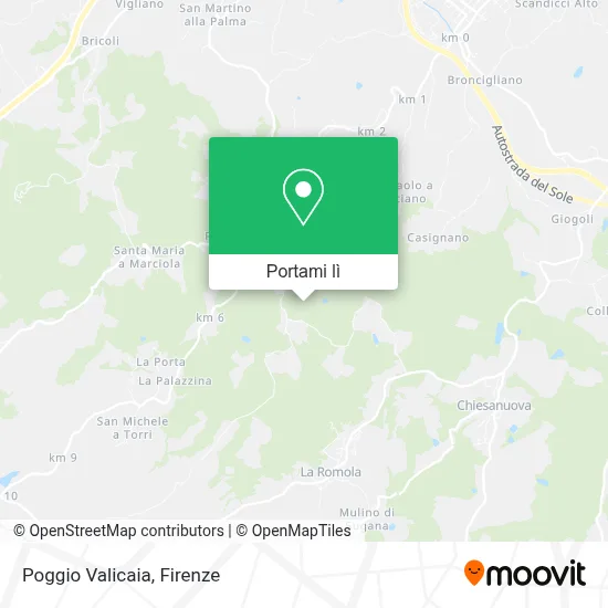 Mappa Poggio Valicaia