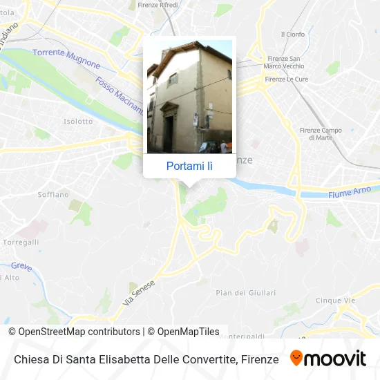 Mappa Chiesa Di Santa Elisabetta Delle Convertite