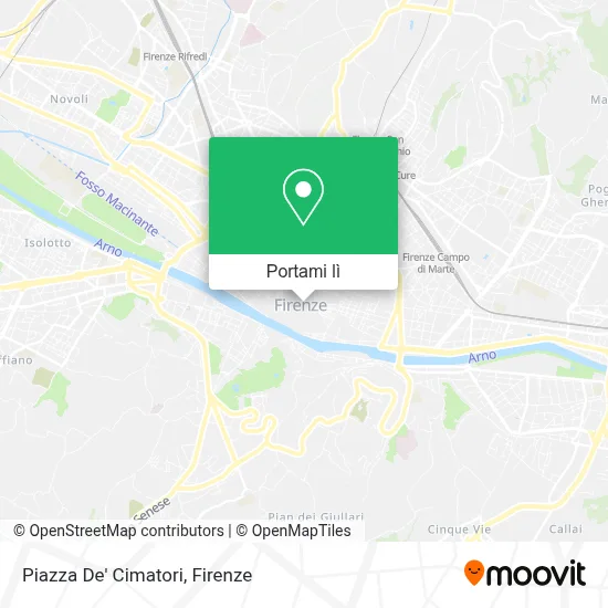 Mappa Piazza De' Cimatori