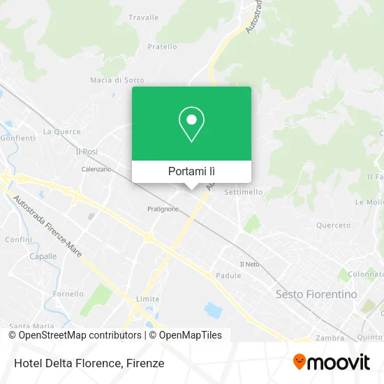 Mappa Hotel Delta Florence