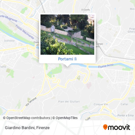 Mappa Giardino Bardini