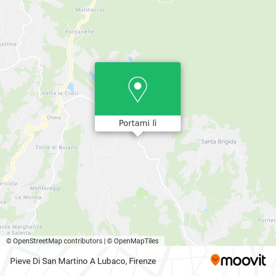 Mappa Pieve Di San Martino A Lubaco