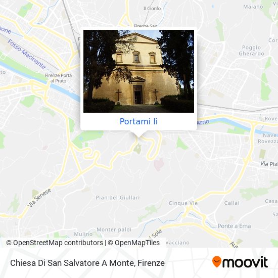 Mappa Chiesa Di San Salvatore A Monte