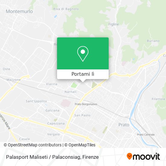 Mappa Palasport Maliseti / Palaconsiag