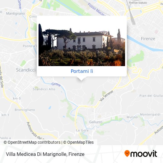 Mappa Villa Medicea Di Marignolle